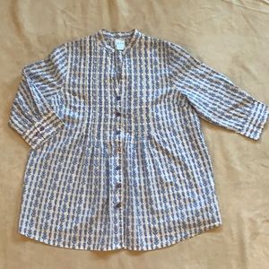 Blair blouse with 3/4 length sleeves